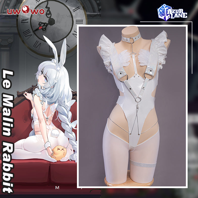 UWOWO Game Azur Lane Live 2D Le Malin Rabbit Cosplay Costume Sexy Bodysuit Outfit For Girls Women