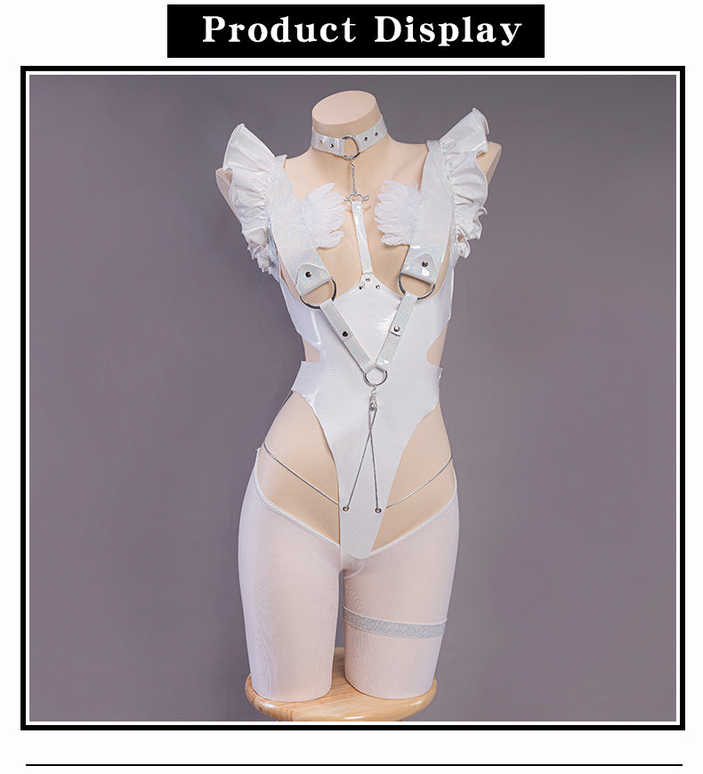 UWOWO Game Azur Lane Live 2D Le Malin Rabbit Cosplay Costume Sexy Bodysuit Outfit For Girls Women