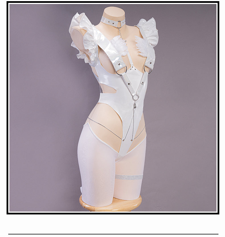 UWOWO Game Azur Lane Live 2D Le Malin Rabbit Cosplay Costume Sexy Bodysuit Outfit For Girls Women