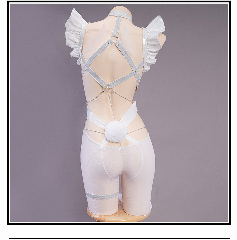 UWOWO Game Azur Lane Live 2D Le Malin Rabbit Cosplay Costume Sexy Bodysuit Outfit For Girls Women