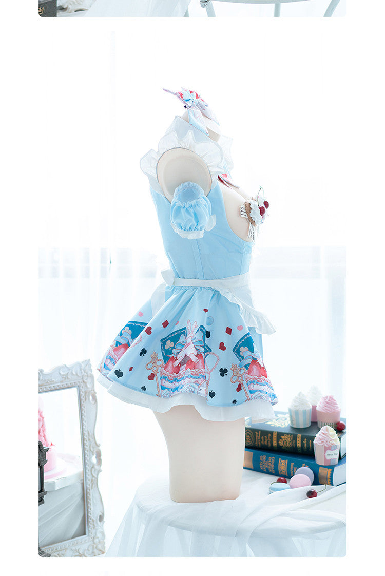 AGCOS Original Design Alice Lolita Maid Cosplay Woman Lovely Cute Dress Sexy Cosplay