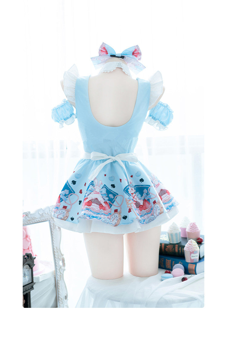 AGCOS Original Design Alice Lolita Maid Cosplay Woman Lovely Cute Dress Sexy Cosplay