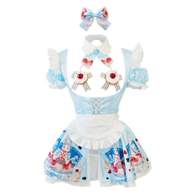 AGCOS Original Design Alice Lolita Maid Cosplay Woman Lovely Cute Dress Sexy Cosplay