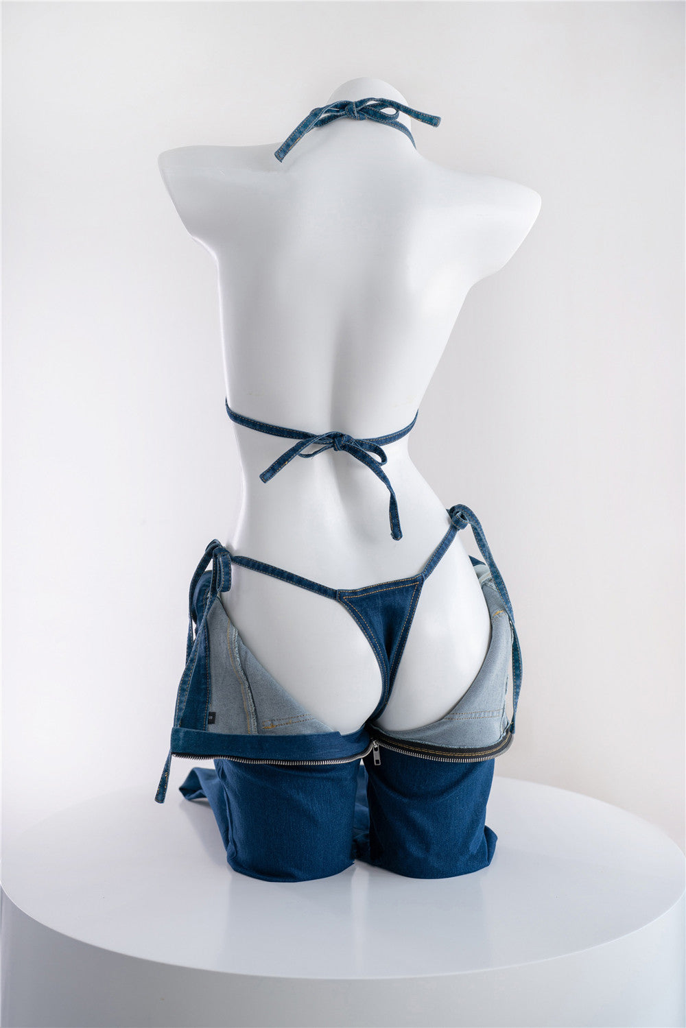 AGCOS Original Design Guitar Girl Jeans Bikini Lingeris Cosplay Costume Woman Sexy Cosplay