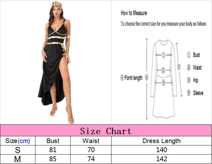 Halloween Party Exotic Ancient Egyptian Pharaoh Costume For Wome Cosplay Outfit Suit Cleopatra Princess Long Dress
