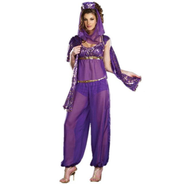 Arab Bellydance Costume Bollywood Belly Dance Costume Set Indian Dance Sari Bellydance Skirt Suit Women Chiffon 5pcs