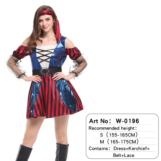 Halloween Bluey Costume Captain Pirates Caribbean Jack Sparrow Pirate Fantasia Adult Cosplay Fancy Dress Carnival Cosplay