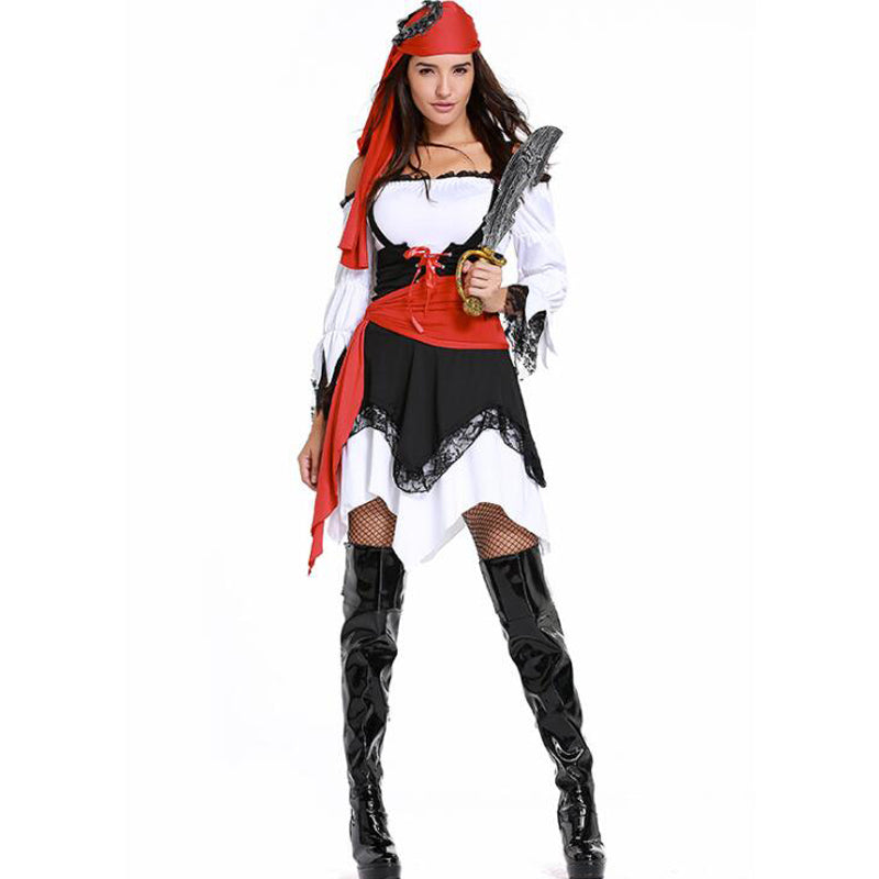 Halloween Costumes for Women Sexy Pirate Vixen Costume Game Uniform Fancy Dress Cosplay Clothing No knife
