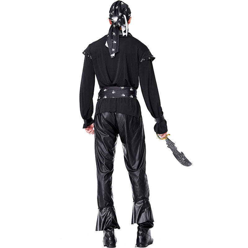 Women Sexy Pirate Costume Adult Men Pirates of the Caribbean Costume Halloween Game Role Pirate Cosplay Fancy Party Dresses