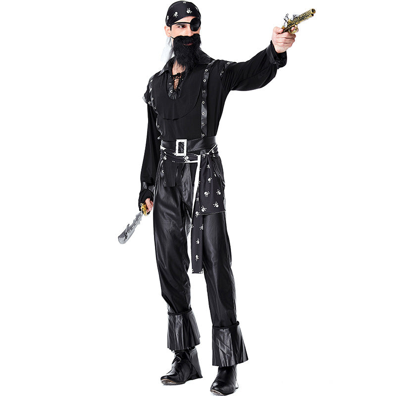 Women Sexy Pirate Costume Adult Men Pirates of the Caribbean Costume Halloween Game Role Pirate Cosplay Fancy Party Dresses