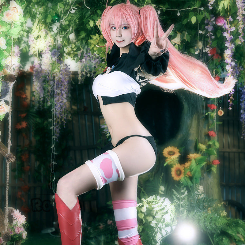 Anime That Time I Got Reincarnated As A Slime Milim Nava Cosplay Costume Woman Sexy Devil Milim Dress Clothes Halloween Costume