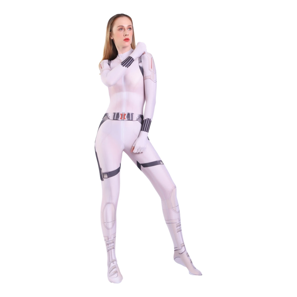 Black Women Cosplay Costume for Women  Widow Geek Girls Suit Zentai  Sexy White Jamie Bodysuit Adults