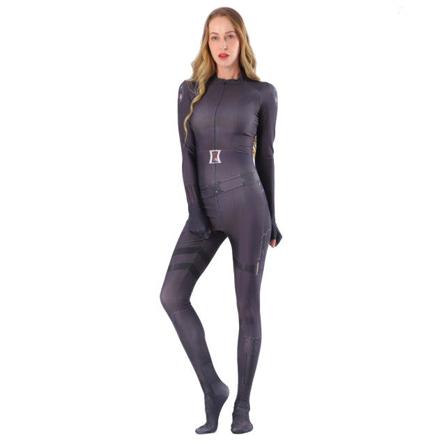 Black Women Cosplay Costume for Women  Widow Geek Girls Suit Zentai  Sexy White Jamie Bodysuit Adults