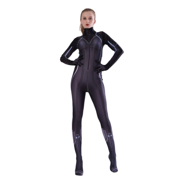 Black Women Cosplay Costume for Women  Widow Geek Girls Suit Zentai  Sexy White Jamie Bodysuit Adults
