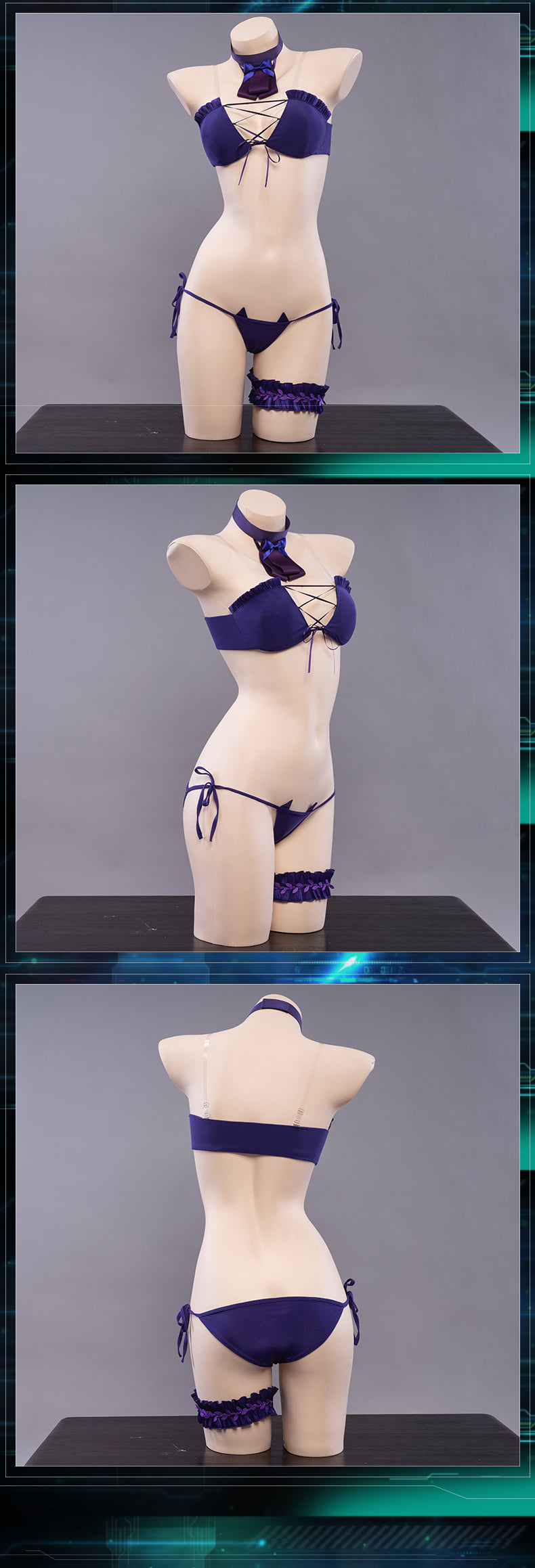UWOWO Cheshire Cosplay Costume Swimsuit Game Azur Lane Cosplay Costume Game Costumes For Women Hot Dress Azur Cos