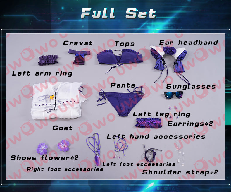 UWOWO Cheshire Cosplay Costume Swimsuit Game Azur Lane Cosplay Costume Game Costumes For Women Hot Dress Azur Cos