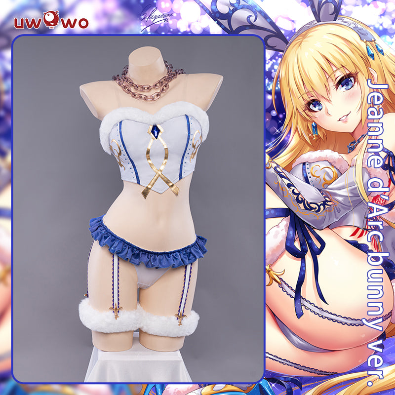 UWOWO Exclusive Authorization x Sakiyamama: Fate/GrandOrder FGO Jeanne Arc Bunny Girl Ver. Cosplay Costume