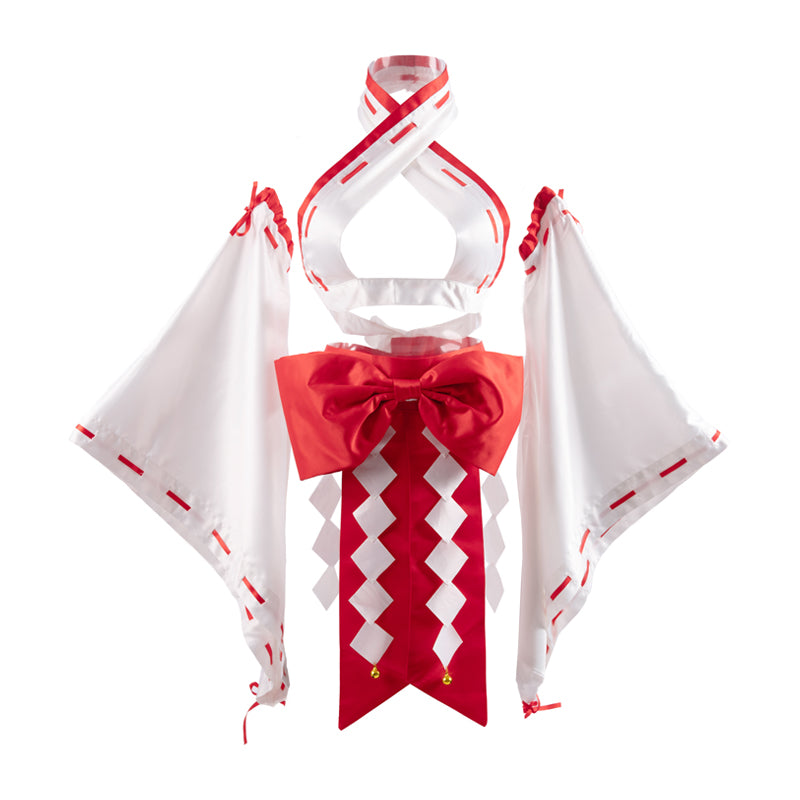 Womens Anime Psychic Cosplay Costumes Japanese Kimono Witch Uniform Sexy Bikini Lingerie Set Halloween Costumes