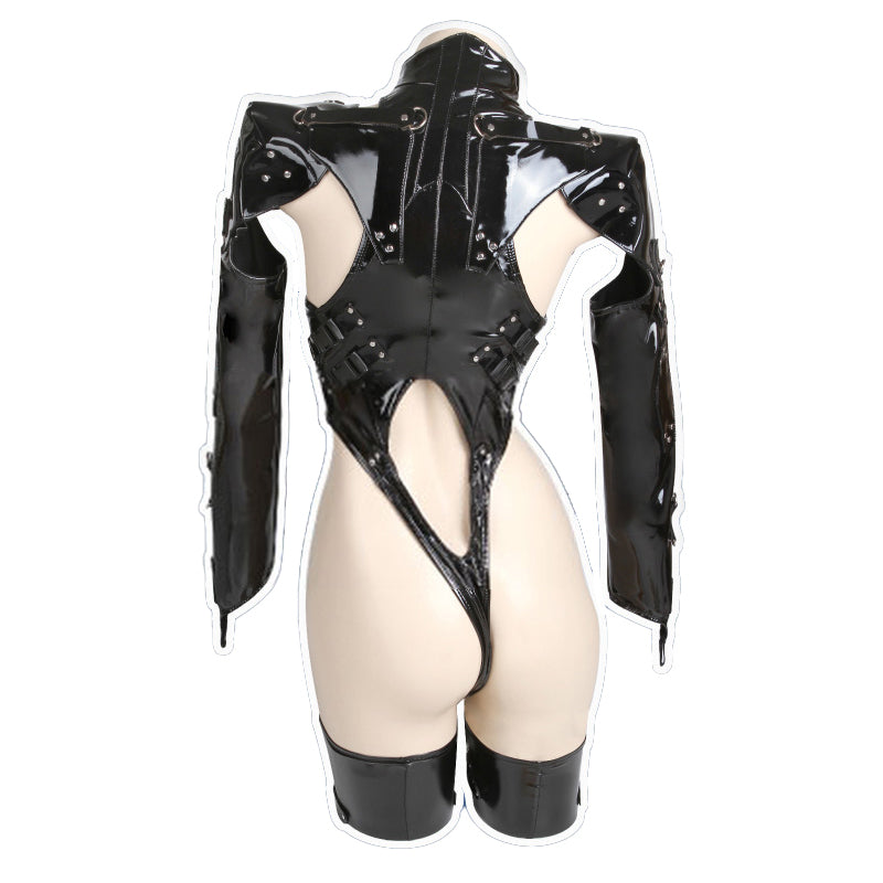 YoRHa 2B Cosplay Black Battle Suit Cos Anime NieR Cosplay Costume Leather Set Hot Sexy Lingerie Black Hot Chi-pao Women Smoking