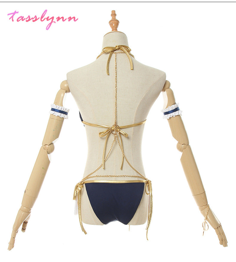 Game Fate Tamamo No Mae Cosplay Costume Sexy Swimsuit FGO Bikini FGO Cosplay Swimwear Dancing Girl Sexy Women Party Costume