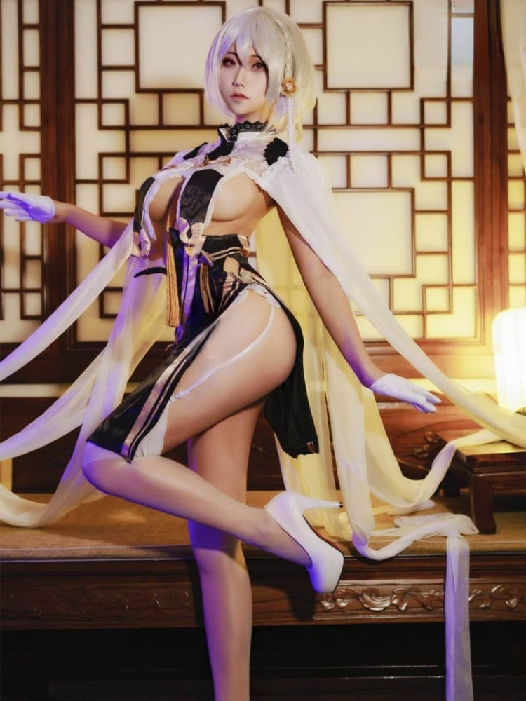 Azur Lane HMS Sirius Game Anime Cosplay Costume Sexy dress uniform Halloween costumes for women party Anime outfits clothes+wig