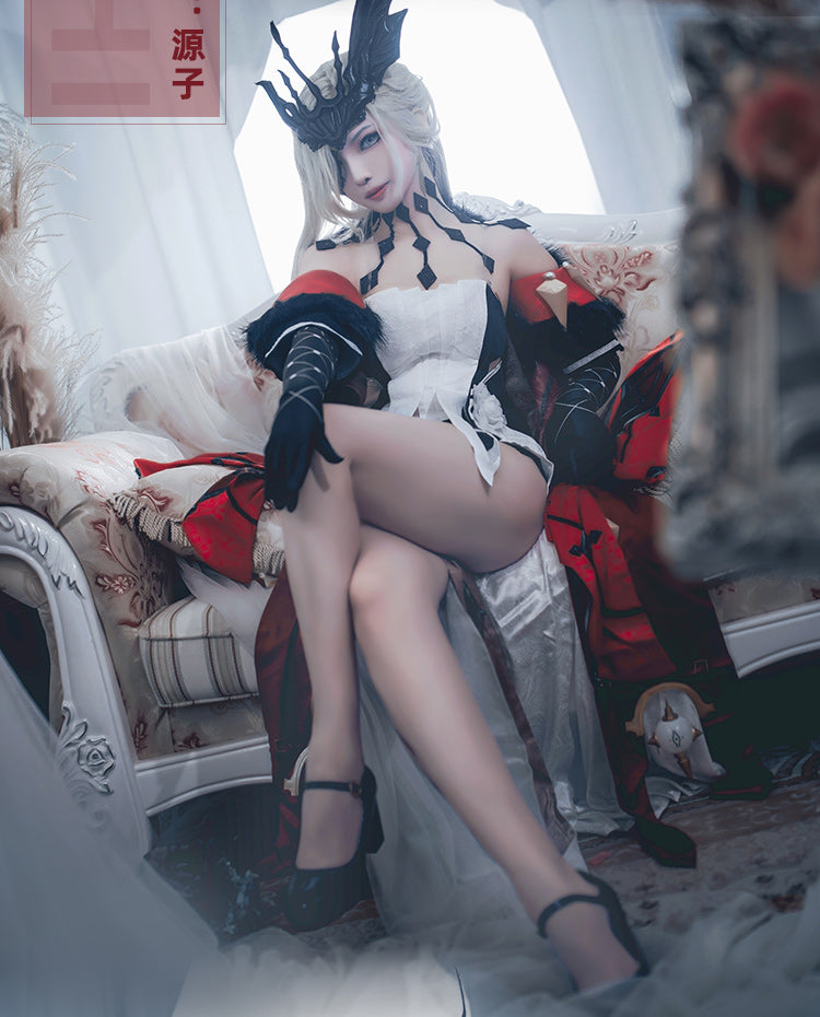Game Genshin Impact Cosplay La Signora The Fair Lady Cosplay Costume Game Genshin Impact Cos Rosalyne Costume with Cosplay Wig