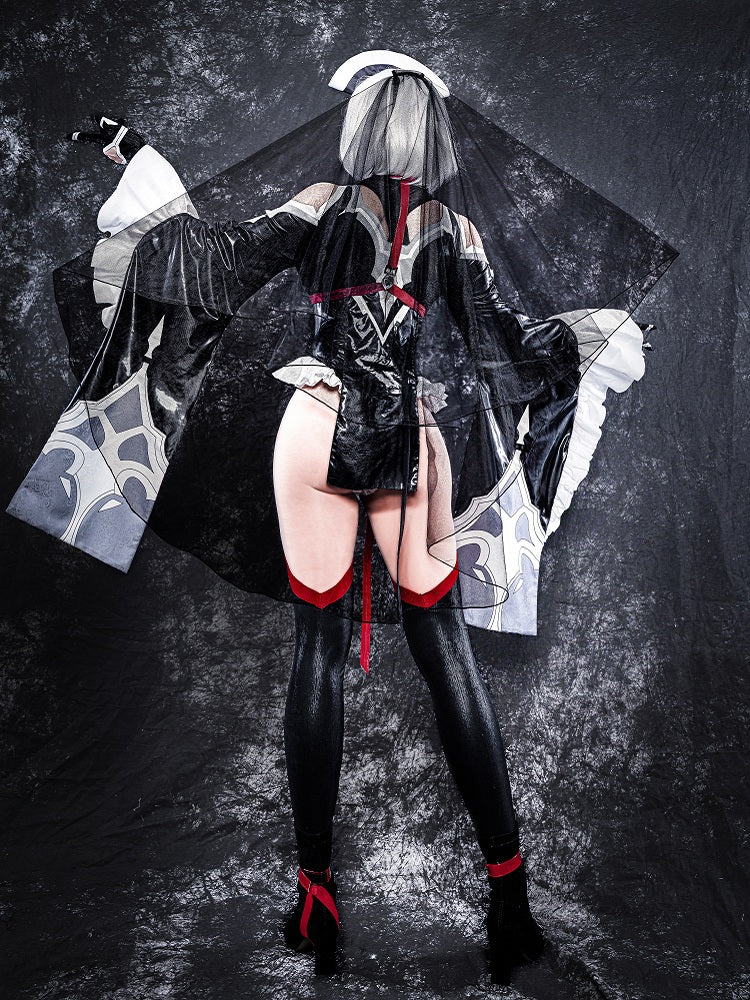 PRE-SALE UWOWO Nier: Automata 2B Cosplay Costume Exclusive Authorization Fanart Bride Ver. Cosplay Sexy Dress Outfit For Women