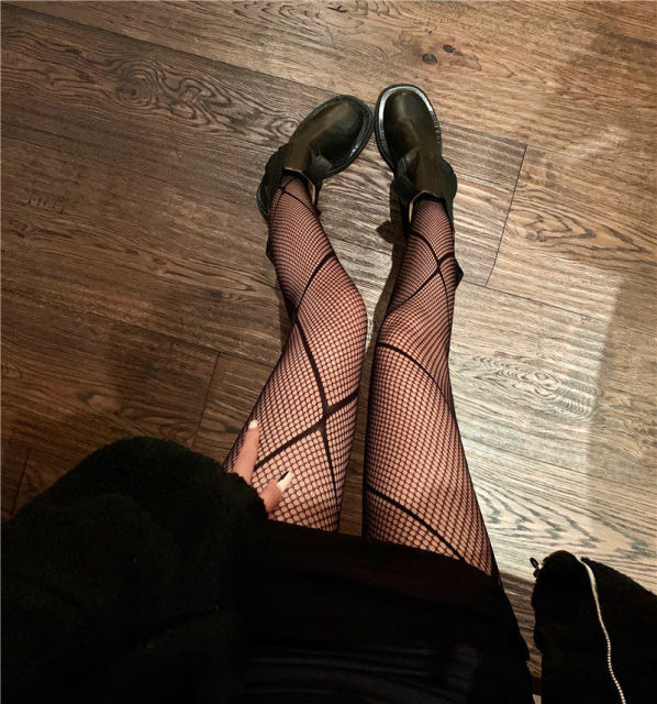Lolita School Girl Floral Tights Fishnet Over Knee Stocking Long Adorable Anime Gothic Black White Kawaii Sexy Cosplay Costumes