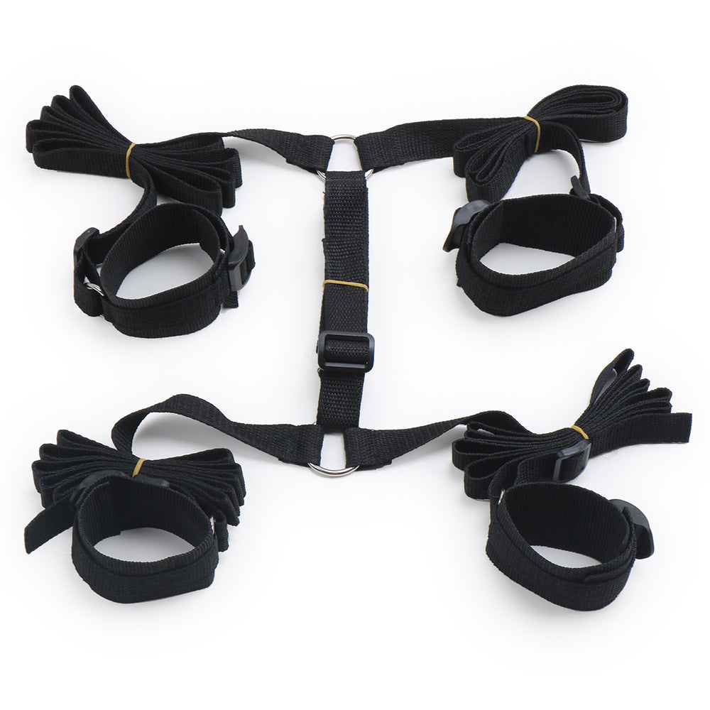 Adult Sex Products Erotic Bondage Bed Games BDSM Sex Bondage Set Women Handcuffs Ankle Cuff Restraints Sex Toys for Couples Anal