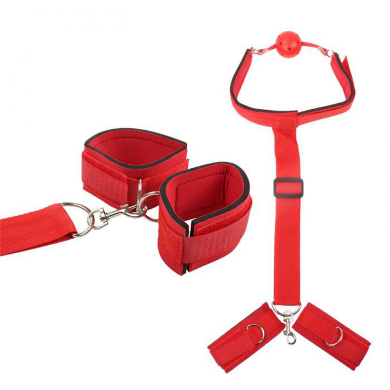 Adult Sex Products Erotic Bondage Bed Games BDSM Sex Bondage Set Women Handcuffs Ankle Cuff Restraints Sex Toys for Couples Anal