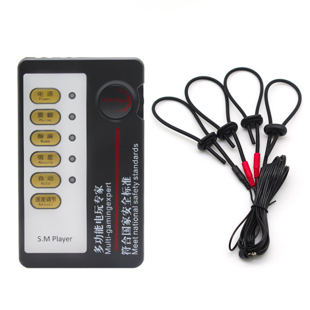 Electric Shocker Rings Male Masturbators Stimulate Penis Cock Erection Sex Toys For Men Massage Bdsm Penis Scrotum Cock Ring