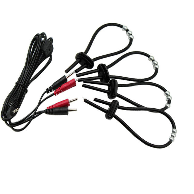 Electric Shocker Rings Male Masturbators Stimulate Penis Cock Erection Sex Toys For Men Massage Bdsm Penis Scrotum Cock Ring