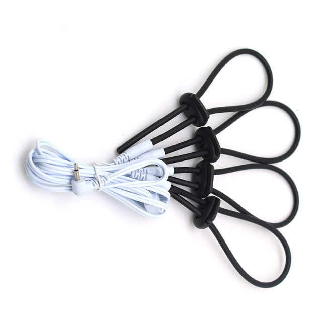 Electric Shocker Rings Male Masturbators Stimulate Penis Cock Erection Sex Toys For Men Massage Bdsm Penis Scrotum Cock Ring