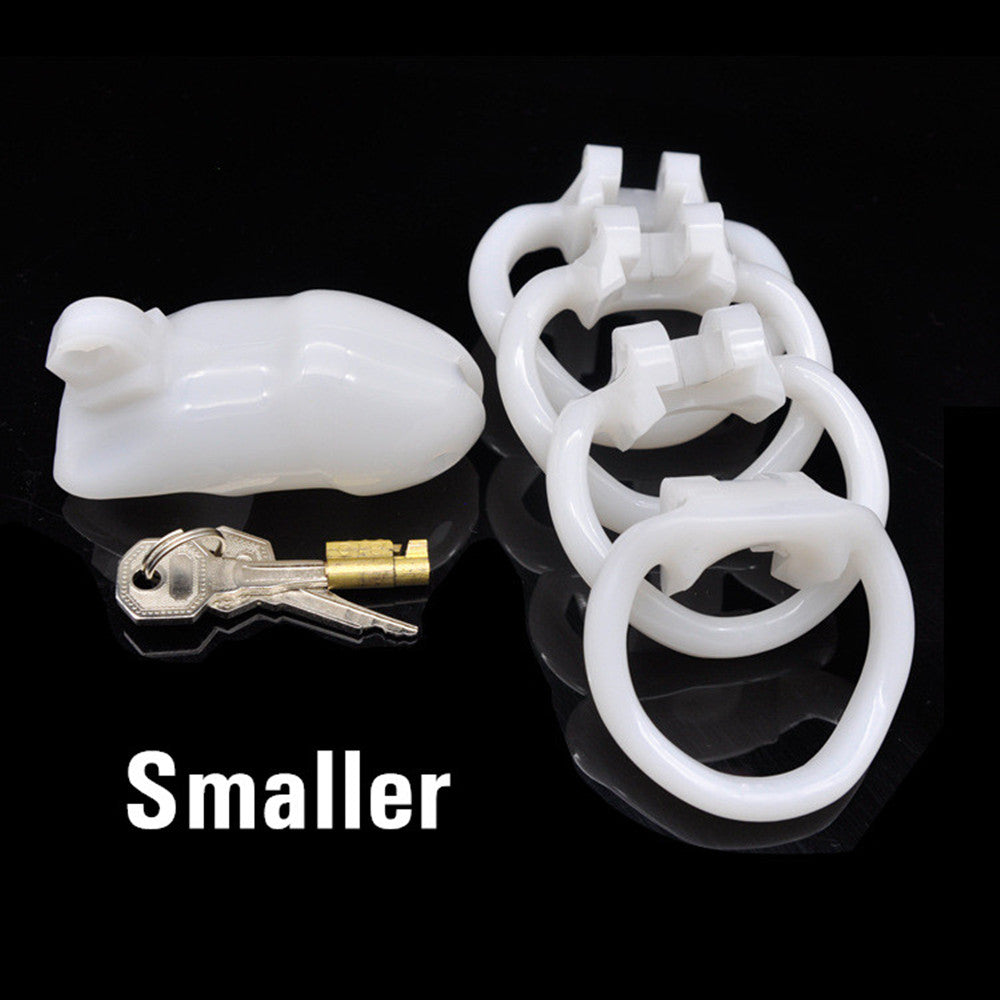 Male Chastity Device Cock Cage Erotic Sex Toys For Men Penis Belt Lock With 4 Penis Rings Lock Adult Games Penile Bdsm Equipment