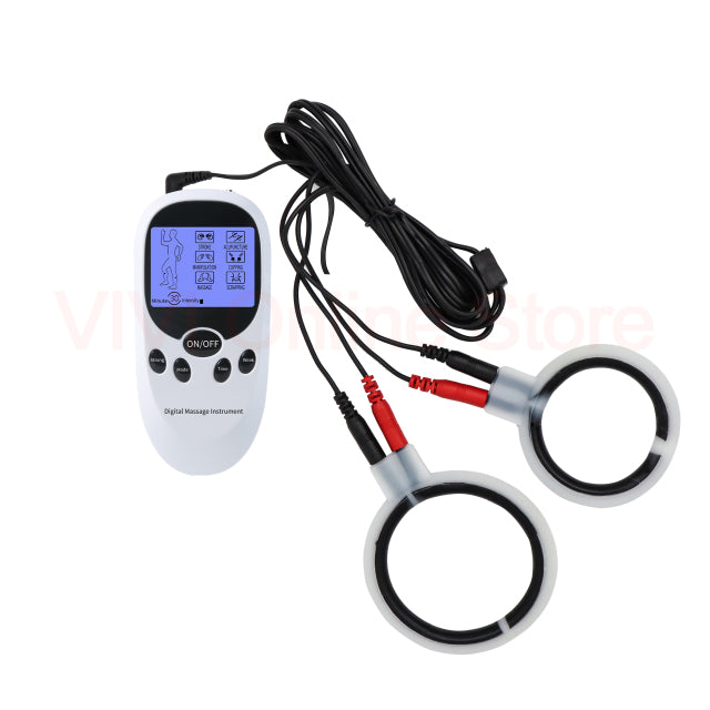 Electro Sex Penis Stimulator Electric Shock Cock Ring Scrotum Massage Bdsm Toys Estim Penis Rings Silicone Cockring For Men