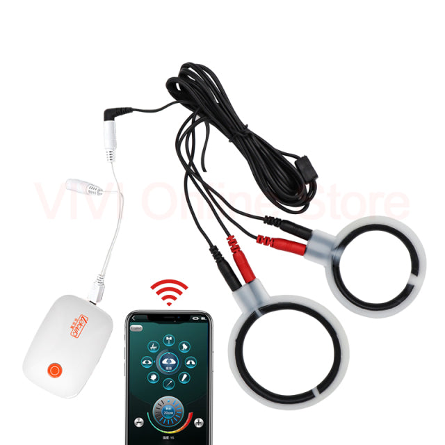 Electro Sex Penis Stimulator Electric Shock Cock Ring Scrotum Massage Bdsm Toys Estim Penis Rings Silicone Cockring For Men