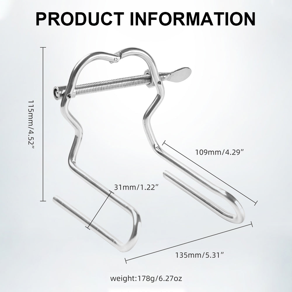 Adjustable Stainless Steel Anal Expander Vaginal Speculum BDSM Slave Anus Pussy Dilator Anal Toys Anal Vagina Enema Sex Products