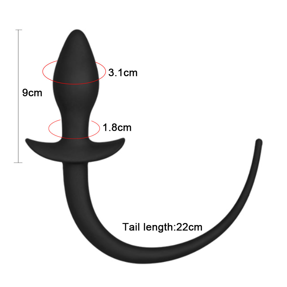 Anal Plug Tail Butt Plug Silicone Dog Tail Sex Toys for Women Men Slave Games SM Erotic Toy G-spot Massage Sex Products Bdsm Gay