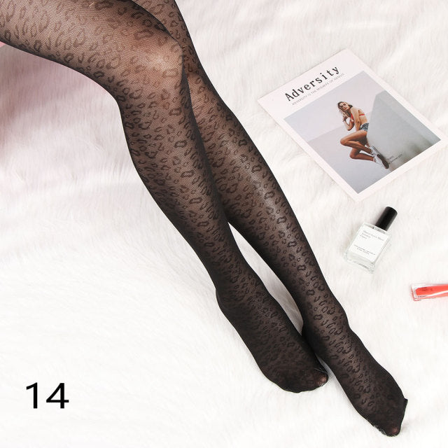 Woman Thin Sexy Small Polka Dot Stockings Vintage Lady Tights Classic Tattoo Stockings Pantyhose Female Hosiery