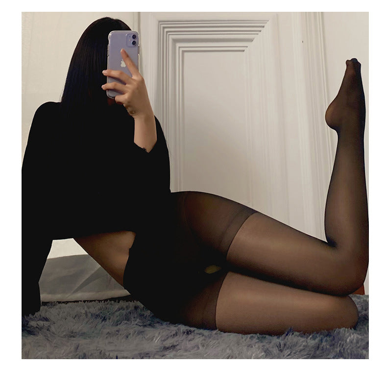 Sexy stockings women over the knee socks black stockings pantyhose open file one-piece stockings free one-piece stockings