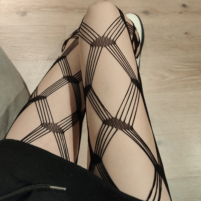 Sexy Mesh Stockings Tights Women Lace Pantyhose Sheer Stockings Ladies Fishnet Pantyhose Long Stocking Women Sexy Lingerie