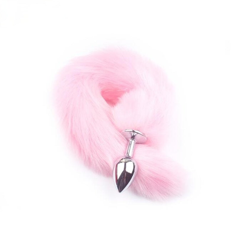 Sexy Fox Tail Butt Plug Anal Toys For Women Stainles Steel Smooth Anal Plug Anus Stimulate Adult Product Sex Accessories