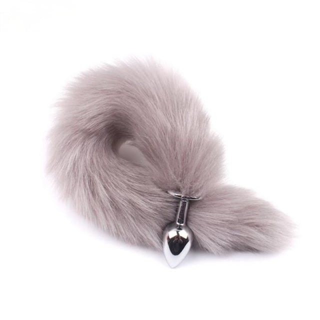 Sexy Fox Tail Butt Plug Anal Toys For Women Stainles Steel Smooth Anal Plug Anus Stimulate Adult Product Sex Accessories