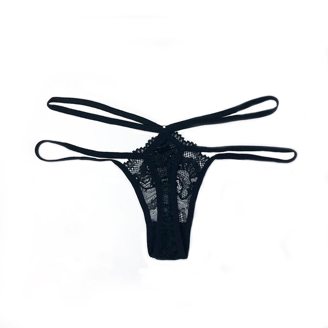 Thin Strap Thong Women Low Waist Panties Sexy Underwear Ladies Briefs Lingere Panty Underware Comfortable Womens Lingerie Thongs