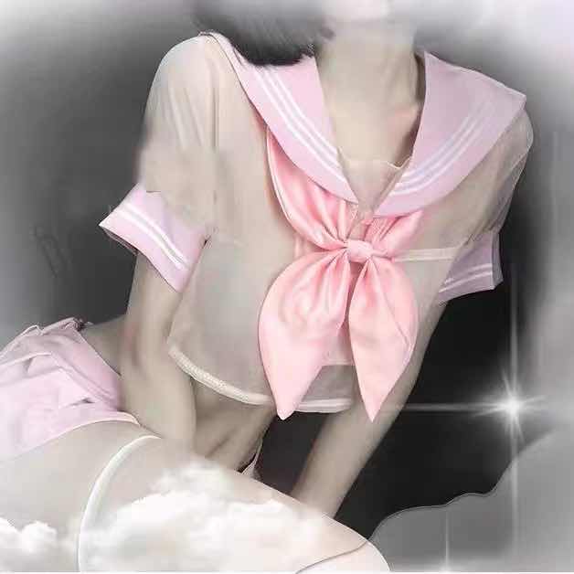 Womens Student Uniform with Front Tie Plaid Mini Skirt Exotic Costumes Cosplay Role Play Sexy Keyhole School Girls Lingerie