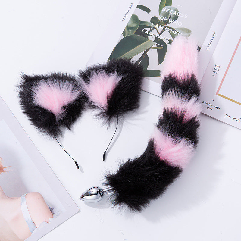 Anal Sex Toys Fox Tail Butt Plug Set With Hairpin Anal Kit Anal Butplug Tail Prostate Massager Anal Plug BDSM Couples Cosplay