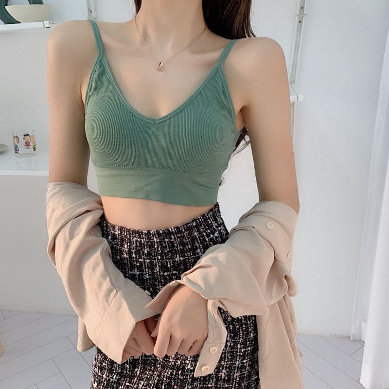 Sexy Women Bra Seamless Wire Free Bra Underwear Female Lingerie Soft Tank Crop