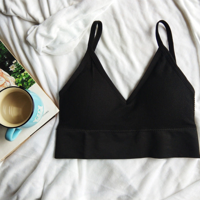 Sexy Women Bra Seamless Wire Free Bra Underwear Female Lingerie Soft Tank Crop