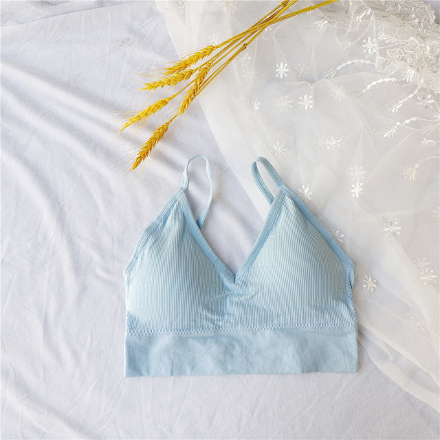 Sexy Women Bra Seamless Wire Free Bra Underwear Female Lingerie Soft Tank Crop