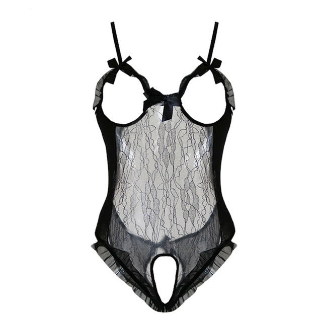 Women Open Bra Crotchless Sex Underwear Dress Lace Sexy Lingerie